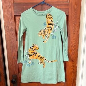 Tea Collection Two Tigers Shirt Dress size 12